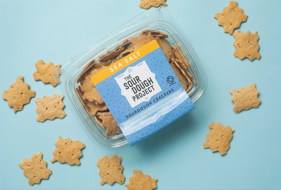 The Sour Dough Project Sea salt crackers
